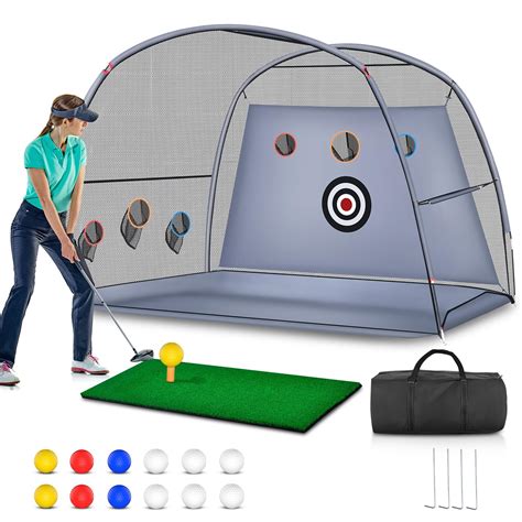 Golf Practice Net,2-in-1 Golf net,Golf Hitting Aids Nets for Backyard ...