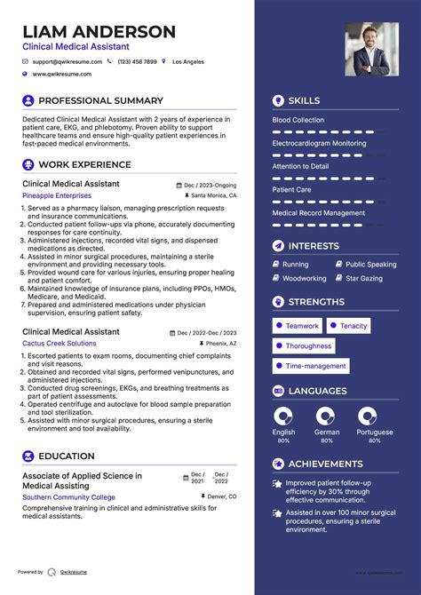 10+ Clinical Medical Assistant Resume Samples & Templates for 2025