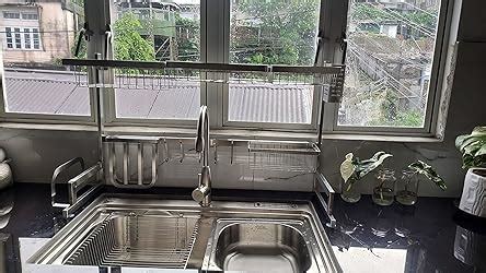 Amaze Kitchen Dish Rack Over Sink 2 Tier Utensil Dish Rack for Counter ...