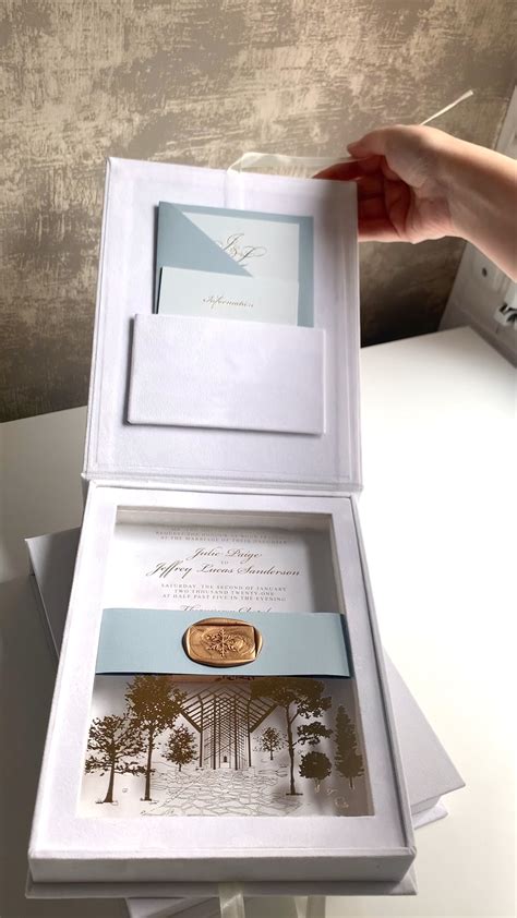 Image result for Box Wedding Invitations