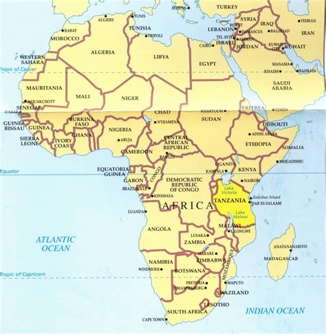 World Map Kilimanjaro Tanzania