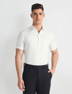 ARROW Men Solid Formal White Shirt - Buy ARROW Men Solid Formal White ...
