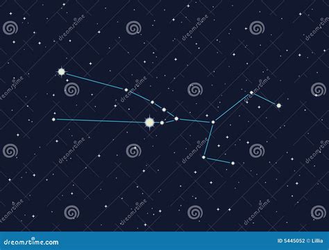 星座金牛座 向量例证. 插画 包括有 蓝色, 金牛座, 符号, 天空, 星形, 生日, 黑暗, 占星, 星座 - 11015992