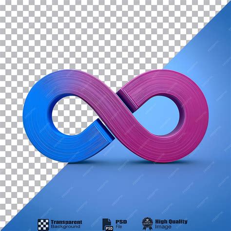 Gender equality infinity symbol isolated on transparent background ...