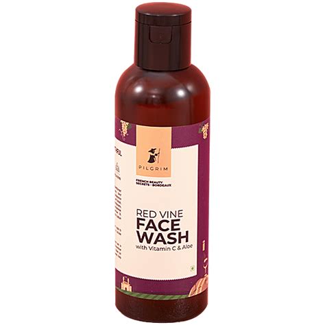 Buy Pilgrim Red Vine Face Wash With Vitamin C & Aloe - Provides Glow ...