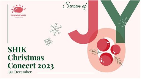 SHIK Christmas Concert 2023 - Season of Joy, Lotte Cinema Kosmo, Thái ...