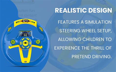 Buy TOYRENTTO Simulation Driving Steering Wheel Toy Pretend Driving Toy ...