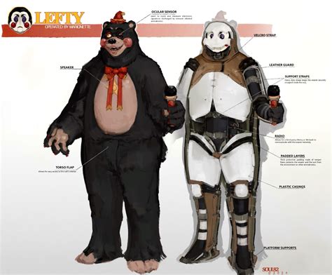Lefty concept 👁️‍🗨️ | Lefty redesign, Animatronic concept art, Fnaf ...