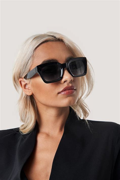 Square frame sunglasses black – Artofit