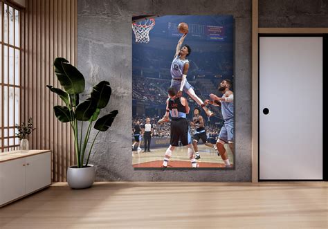 Ja Morant Canvas Wall Art,ja Morant Poster,ja Morant Dunk Poster,ja ...