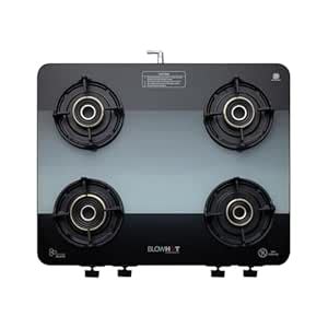 BLOWHOT Premium Design 4 Burner Manual Ignition Gas Stove Slimmest ISI ...