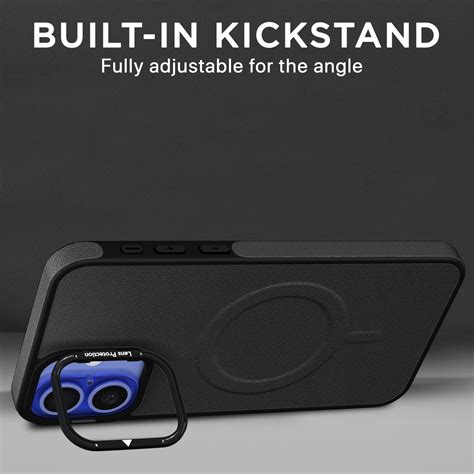Pikkme iPhone 16 Metal Frame Lens Protection Bumper Case (Black) – pikkme