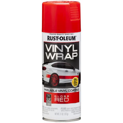 6 Pack, Red, Rust-Oleum Automotive Vinyl Wrap Peelable Coating Gloss ...