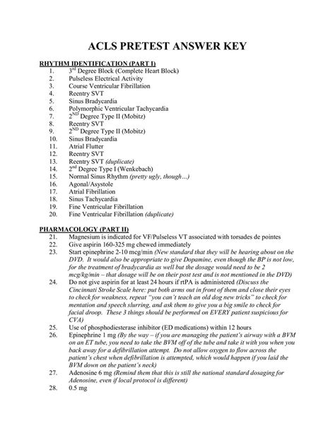 The Ultimate Guide to ACLS Pre-Assessment Test Answers: Everything You ...
