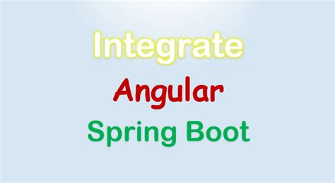 Image result for Angular Spring Integration