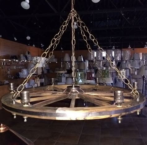 Wagon Wheel Chandelier | Lamp Shade Pro