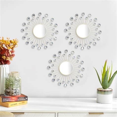 Buy Corvus Set of 3 Decorative Wall Mirrors from Home Centre at just ...