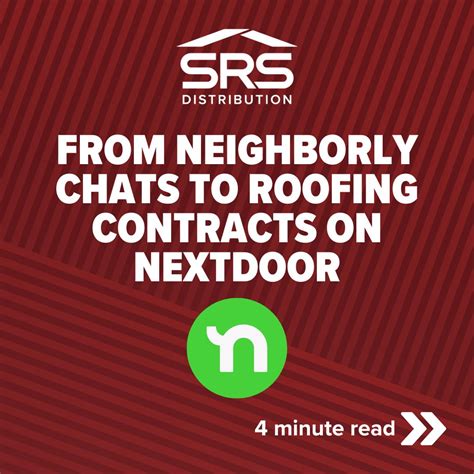 How to grow your roofing business with Nextdoor | SRS Distribution Inc ...