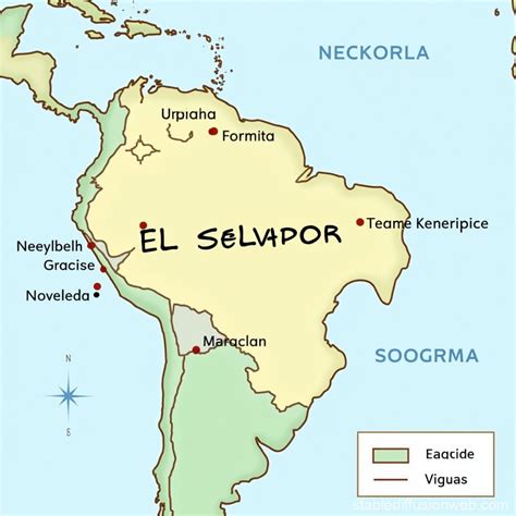 Central America Geographical Map of El Salvador | Stable Diffusion Online