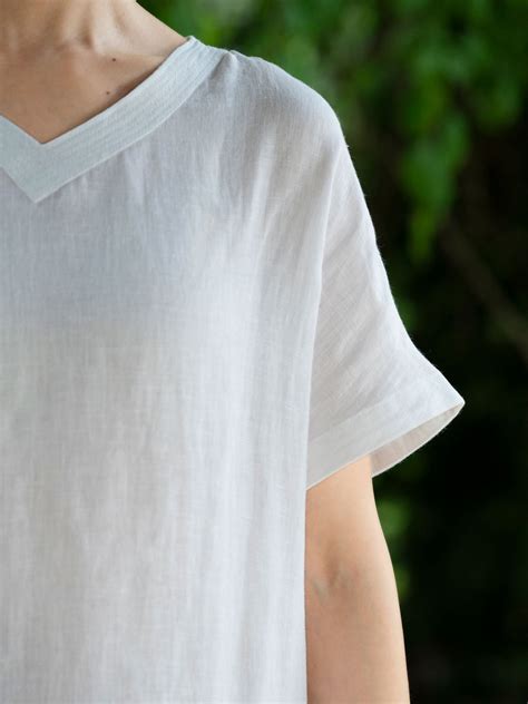 Organic Linen T-Shirt Dress - Magnifissance