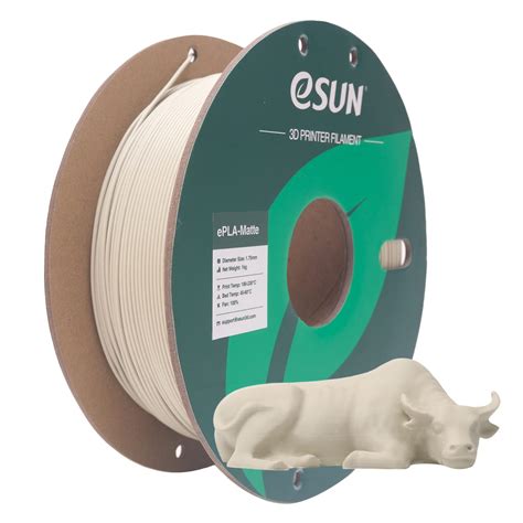 eSUN Upgraded Matte PLA Filament 1.75mm, Low Density Excellent Adhesion ...
