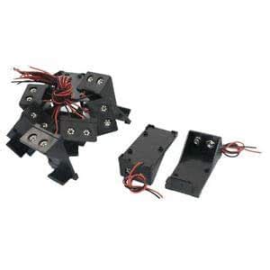 ELECTROPRIME Container Battery Holder Cells 10pcs Two Wire Leads Clip ...