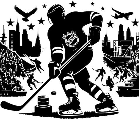 Hockey Black and White 的图像结果