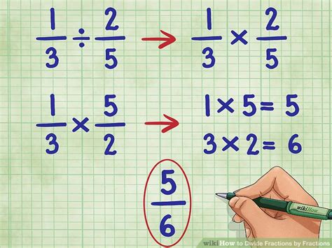 How to Divide Fractions by Fractions: 12 Steps (with Pictures)
