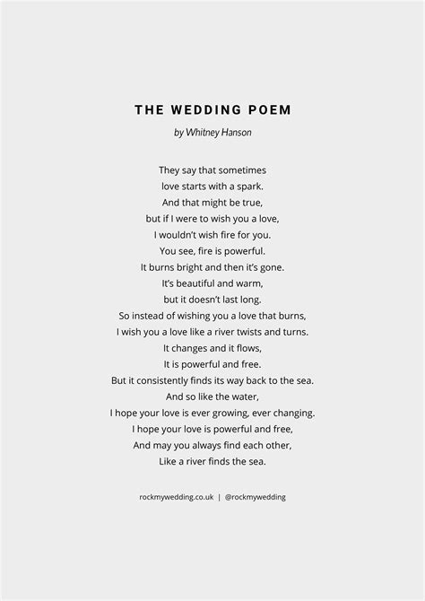 The Wedding Poem by Whitney Hanson - Rock My Wedding | Rock My Wedding ...