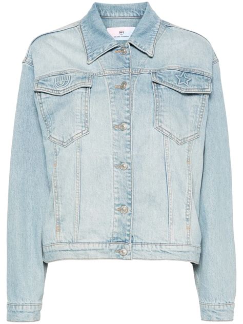 Chiara Ferragni 3d Logo Denim Jacket Price in India | Culture Circle
