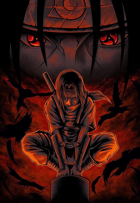 Itachi Uchiha Sharingan Poster – Posterwa