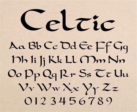 Celtic font irish font gaelic font celtic letters svg celtic font ...