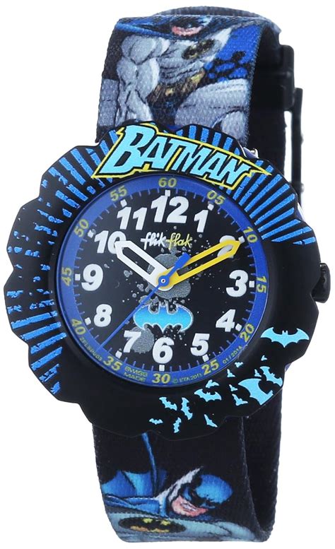 Swatch Batman Kids' ZFLSP003 Analog Display Quartz Black Watch : Amazon ...