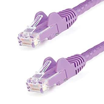 StarTech.com 50cm CAT6 Ethernet Cable - Purple CAT 6 Gigabit Ethernet ...