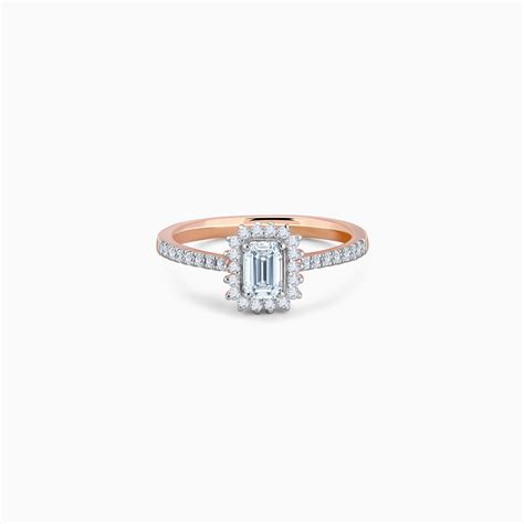 Rose Gold Sanguine Solitaire Diamond Ring – Heer by GIVA