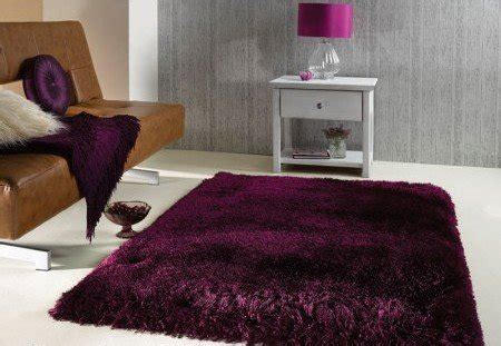 Buy PRESTO BAZAAR Solid 3D Shaggy Carpet - Purple, 5 X 7 Feet Online at ...
