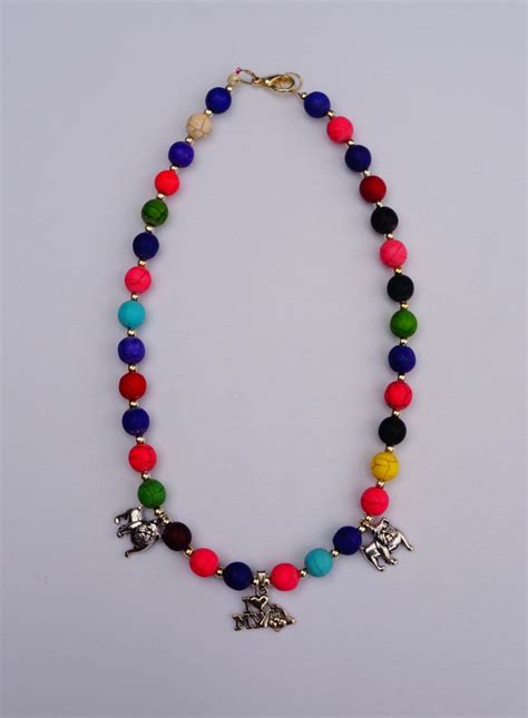 Buy Multi Color Children's Bead Necklace, Ceramic Bead Necklace Set ...