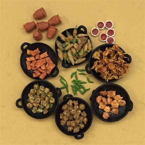 Bhajiya Platter Khulad Chai Indian Food Fridge Magnet – small IDEA