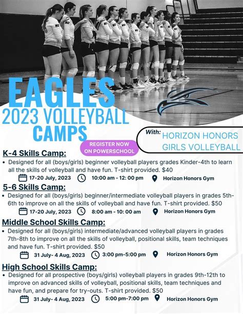 Horizon Honors Girls Volleyball Grades 5-6 Skills Camp, Horizon Honors ...