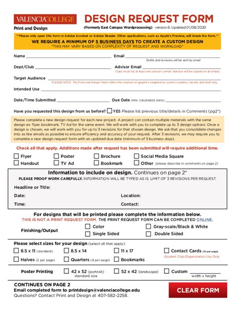 Fillable Online DESIGN REQUEST FORM Fax Email Print - pdfFiller