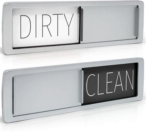 Stackd - Imán para lavavajillas con texto en inglés "Clean Dirty ...