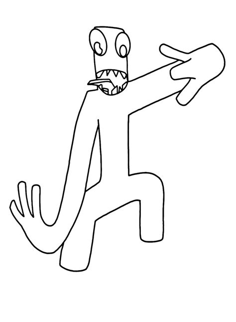 Rainbow Friends coloring pages - ColoringLib