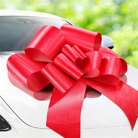 Zoe Deco Big Car Bow (Red, 30 inch) Gift Bows, Giant Bow for Car ...