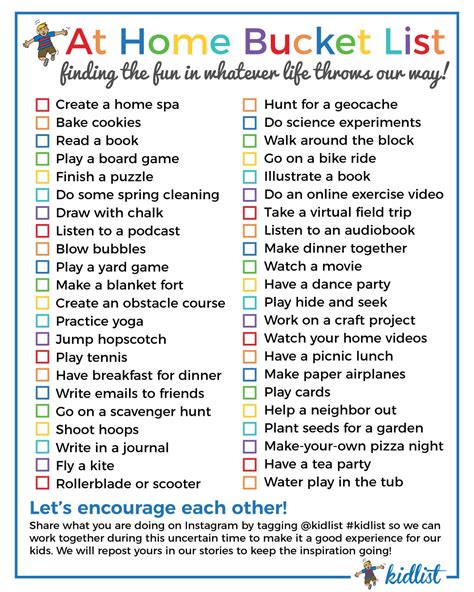 Lifetime Bucket Lists at Micheal Weston blog