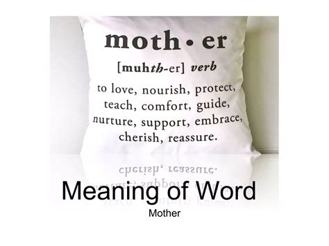 The Word Mother In Different Languages