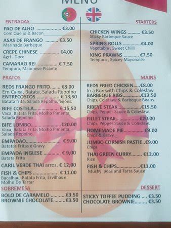 BIG REDS RESTAURANTE BAR, Alvor - Menu, Prices & Restaurant Reviews ...