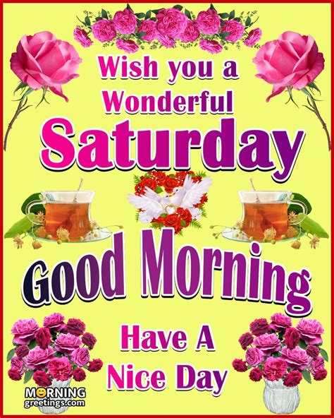 50 Good Morning Happy Saturday Images - Morning Greetings – Morning ...