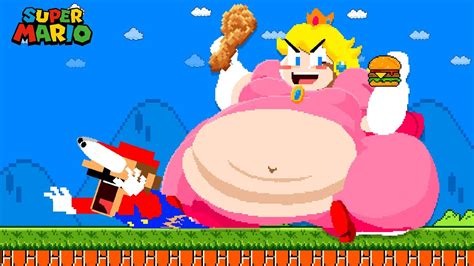 Super Mario Bros: Mario vs FAT Peach Super Sized Maze Escape | Poor ...