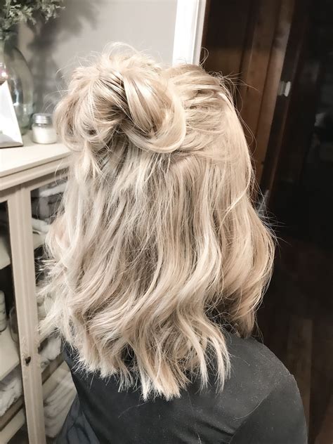 Half Up Messy Bun Hairstyles - Fade Haircut Styles