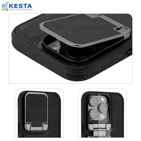 iPhone 15 Pro Max Cover - Elegant Flip Black Leather Case (Handcrafted ...